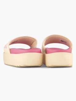adidas Beige Adilette Platform-Dames Slippers
