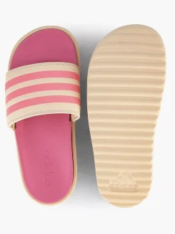 adidas Beige Adilette Platform-Dames Slippers