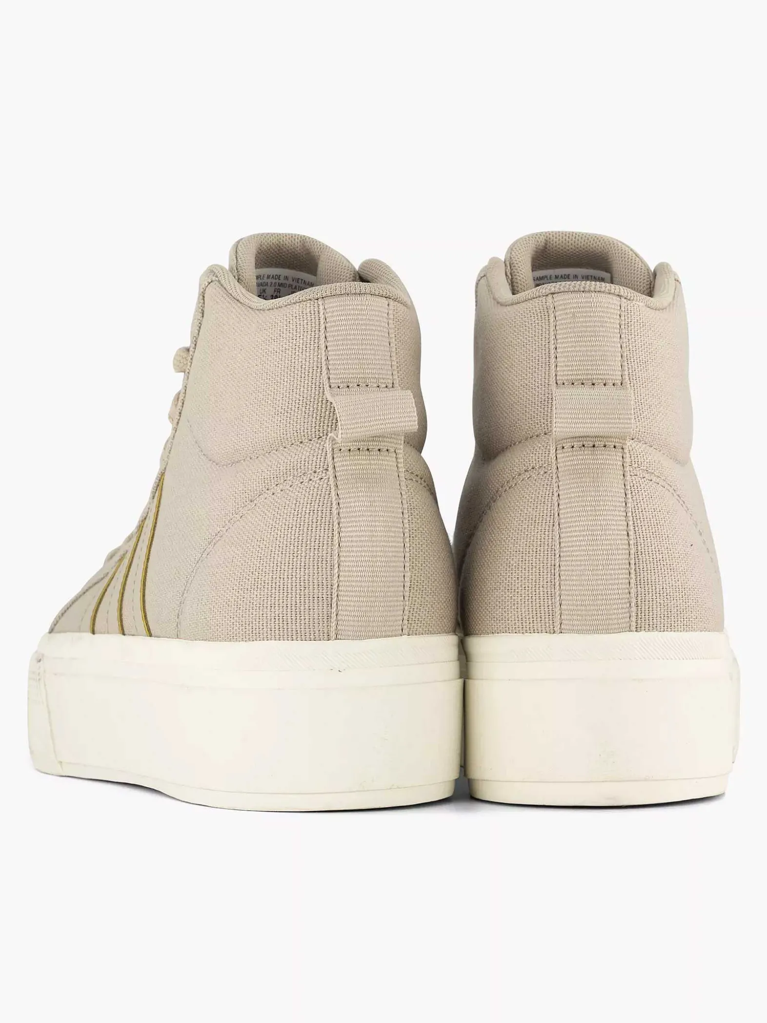 adidas Beige Bravada 2.0 Mid Platform-Dames Sneakers