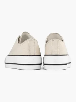 Graceland Beige Canvas Sneaker-Dames Sneakers