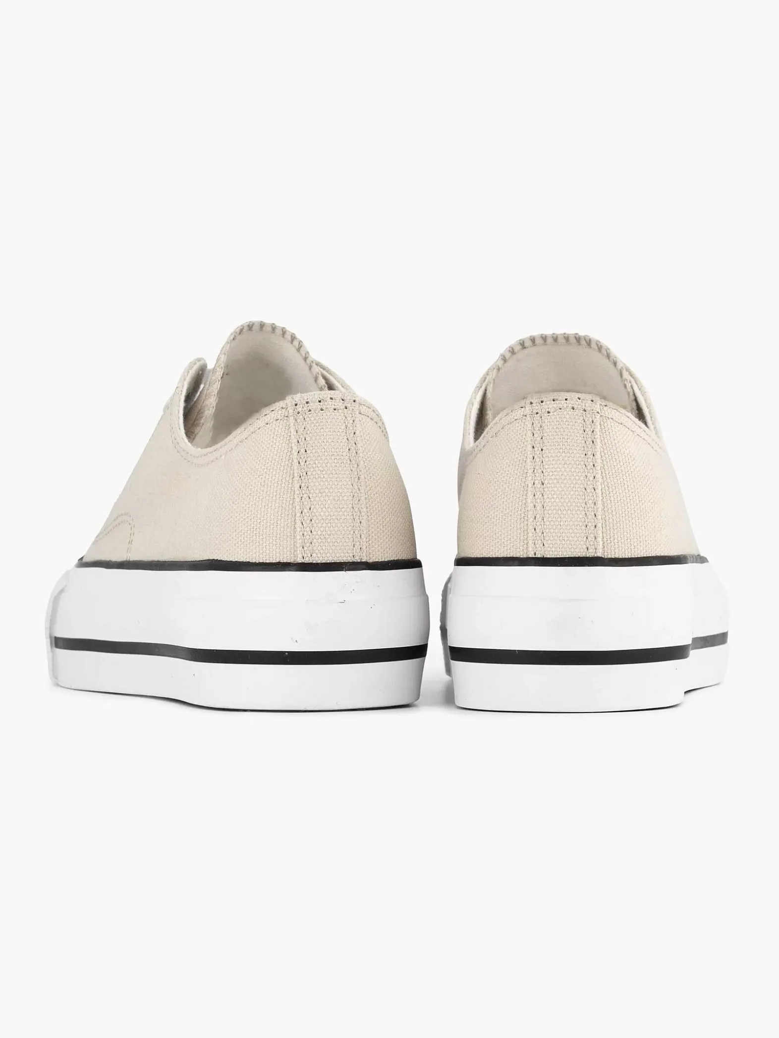 Graceland Beige Canvas Sneaker-Dames Sneakers