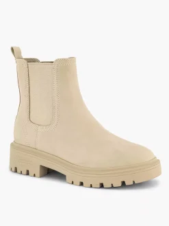 Graceland Beige Chelsea Boot-Dames Enkellaarzen & Boots