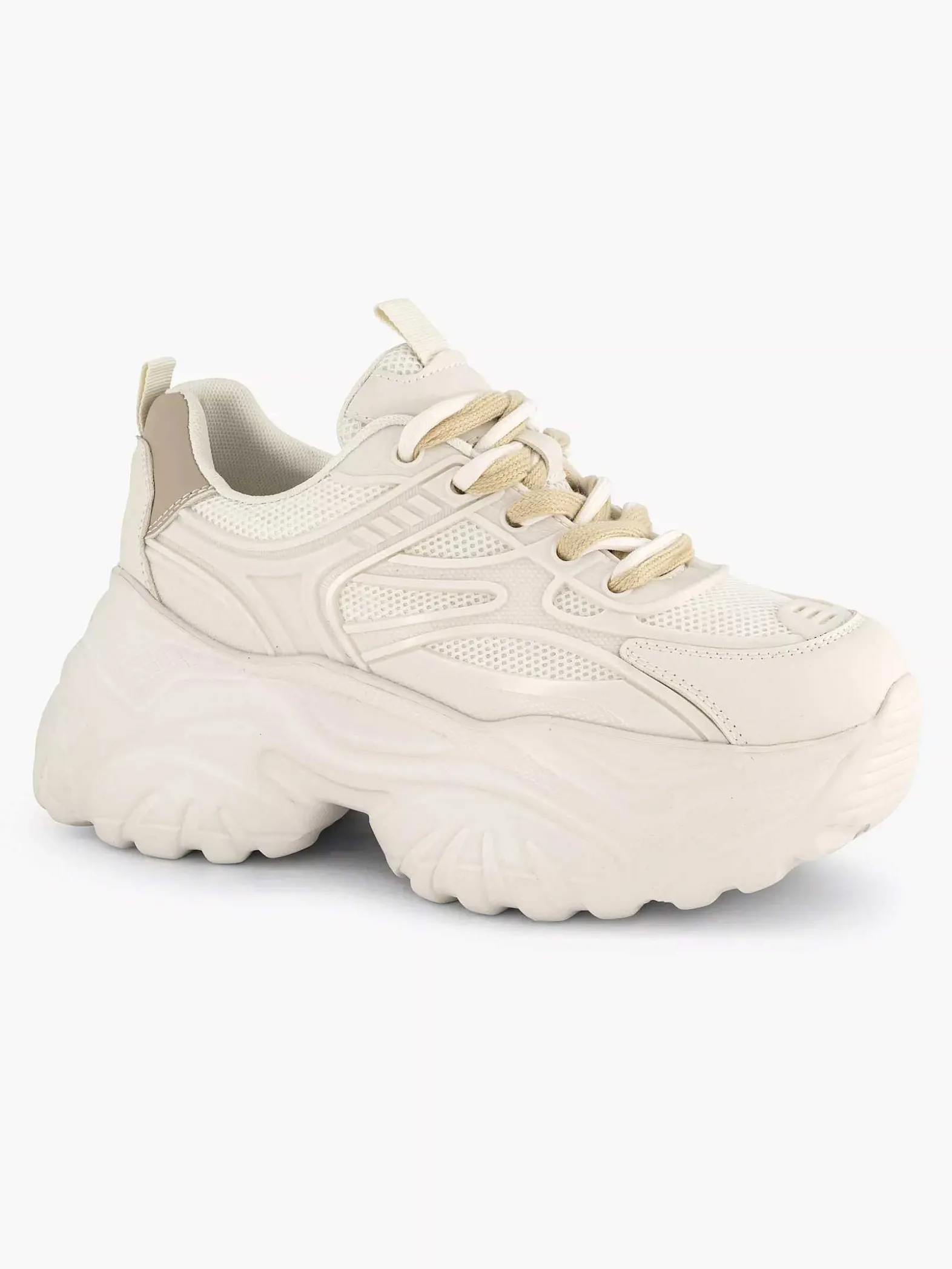 Oxmox Beige Chunky Sneaker-Dames Sneakers