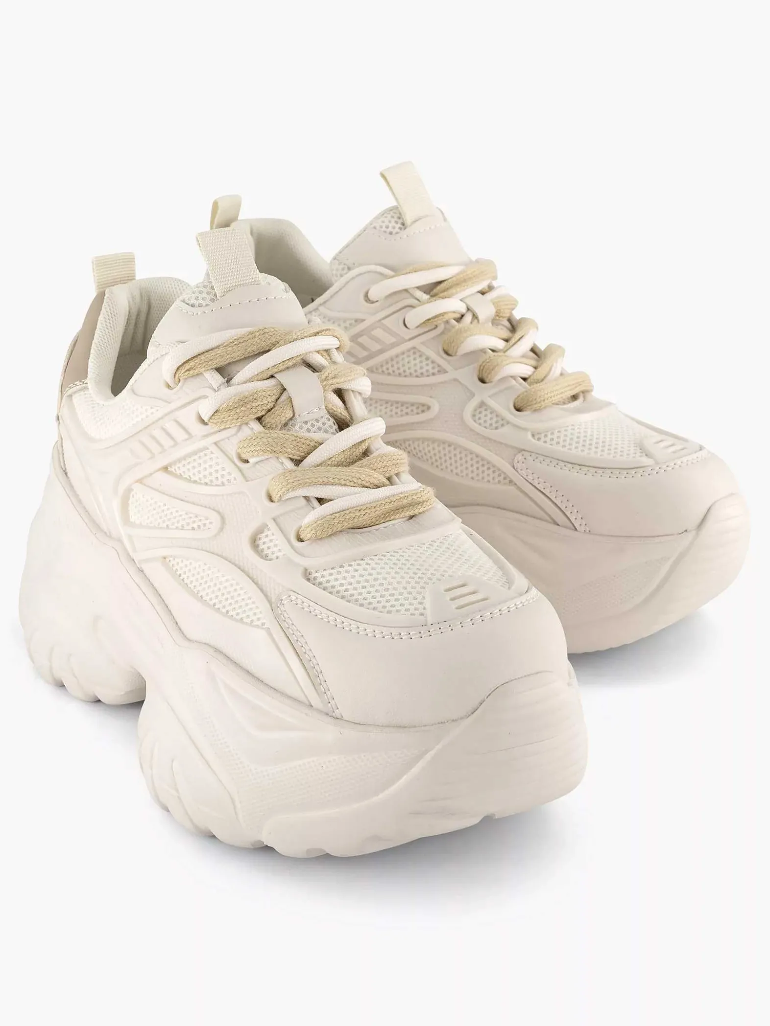 Oxmox Beige Chunky Sneaker-Dames Sneakers