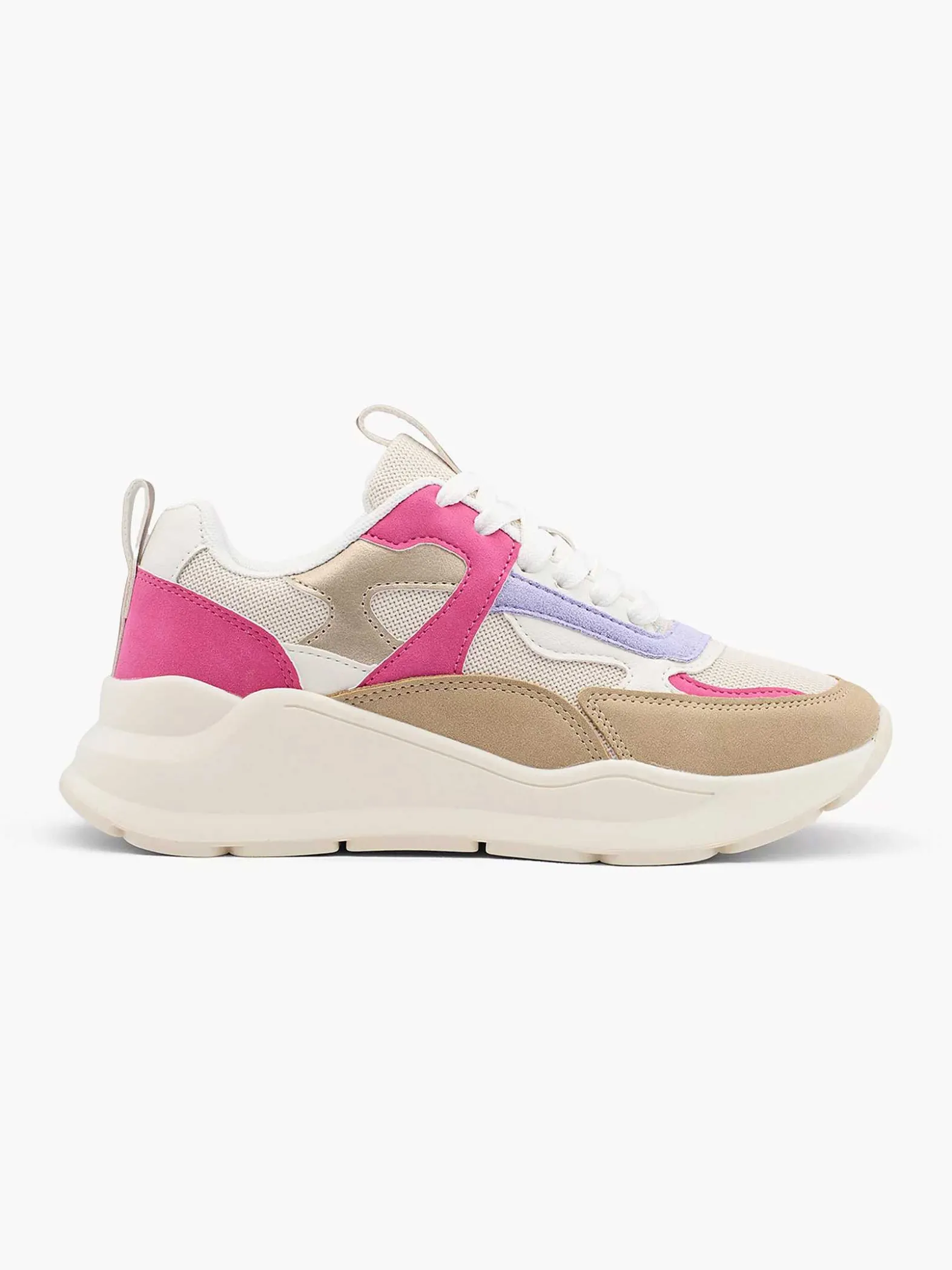 Oxmox Beige Chunky Sneaker-Dames Sneakers