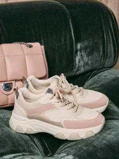 Oxmox Beige Chunky Sneaker-Dames Sneakers