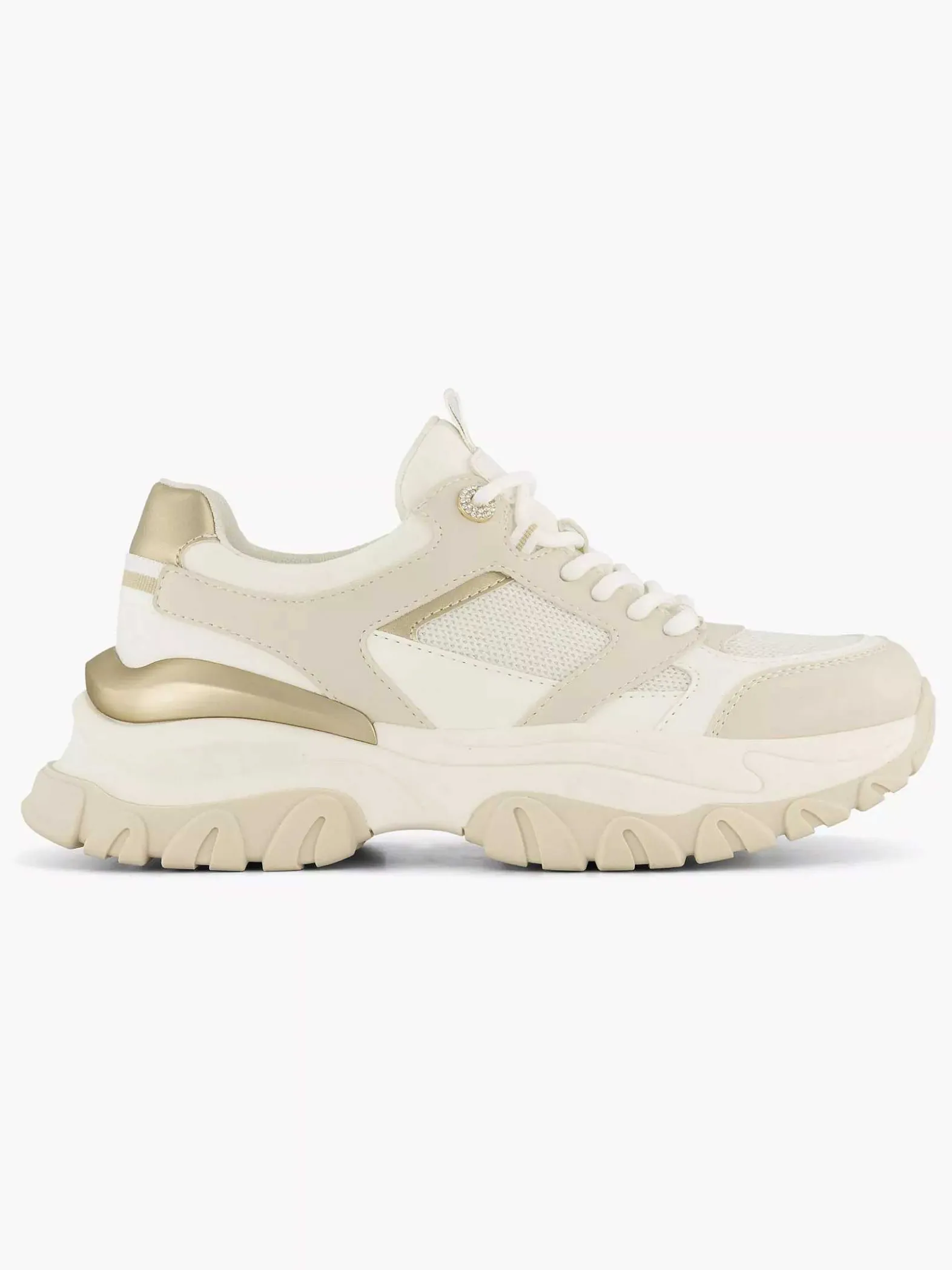 Oxmox Beige Chunky Sneaker-Dames Sneakers