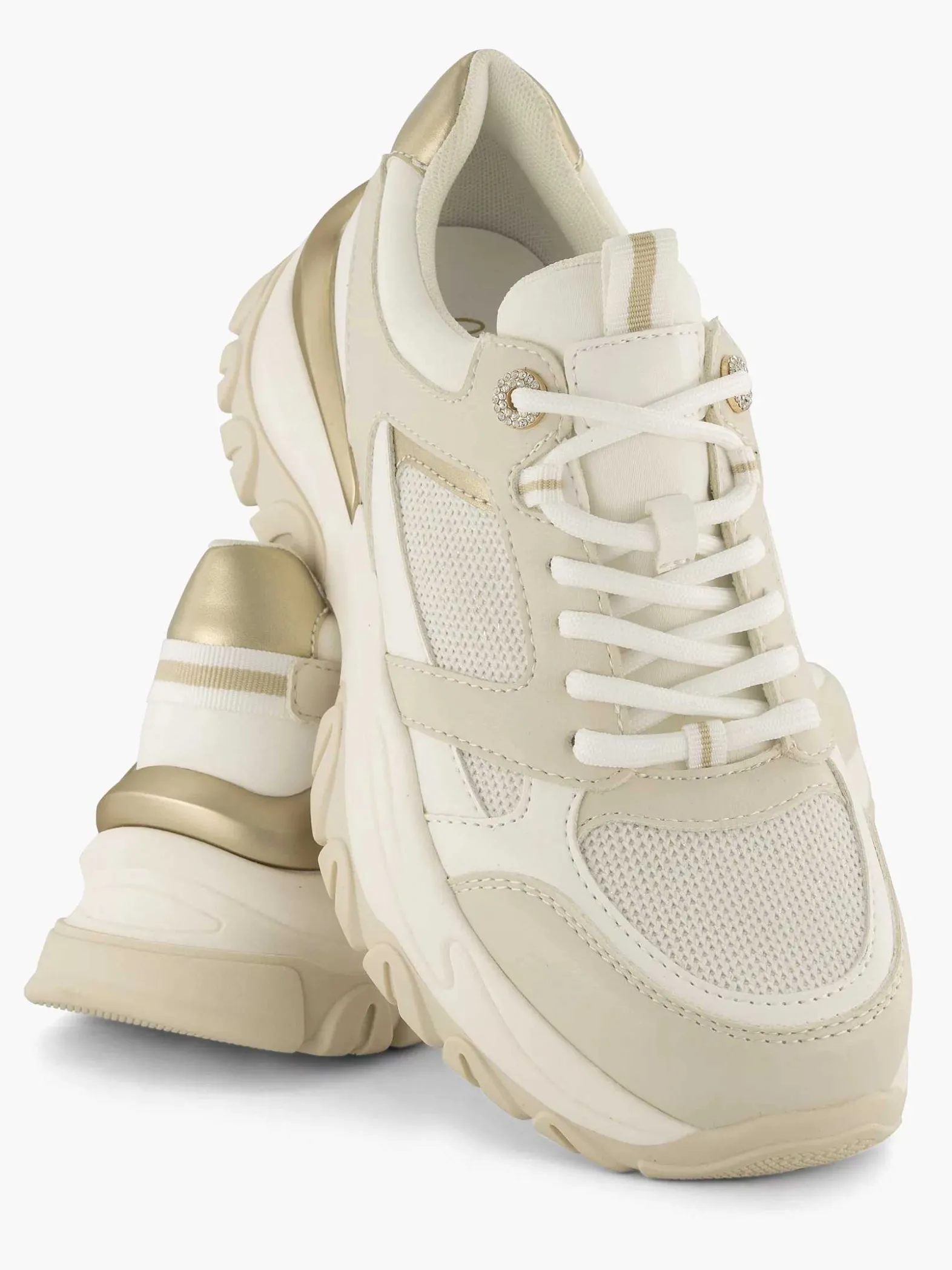 Oxmox Beige Chunky Sneaker-Dames Sneakers