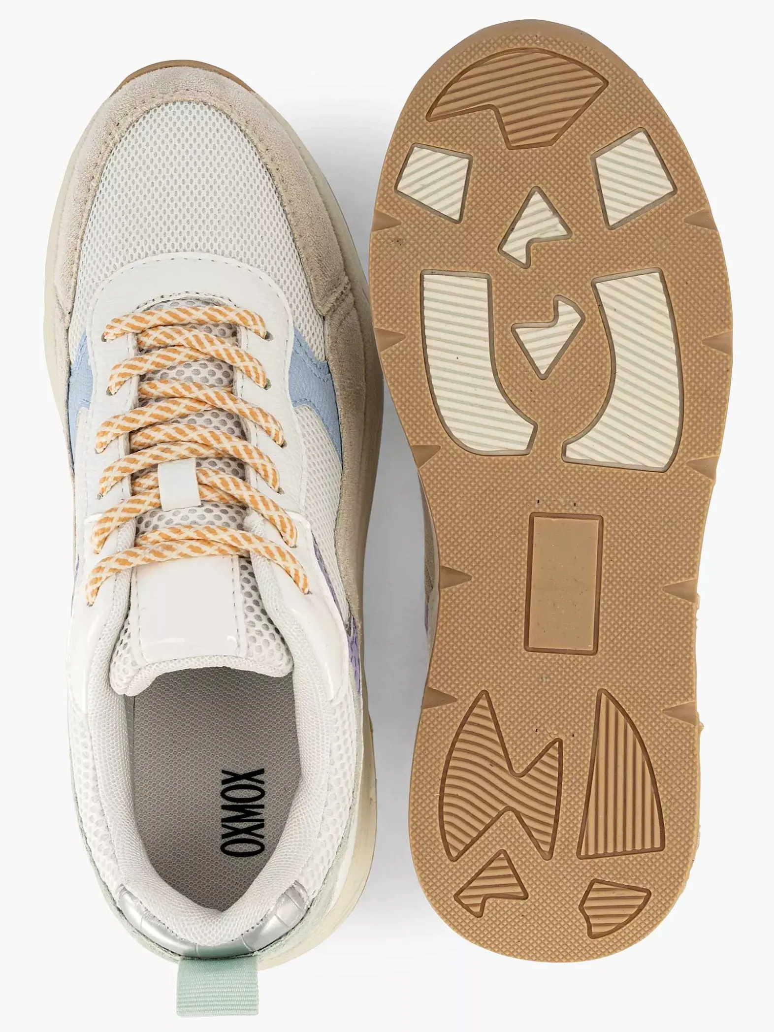 Oxmox Beige Chunky Sneaker-Dames Sneakers