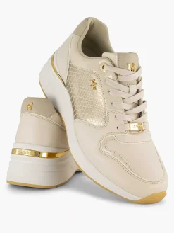 MEXX Beige Chunky Sneaker-Dames Sneakers