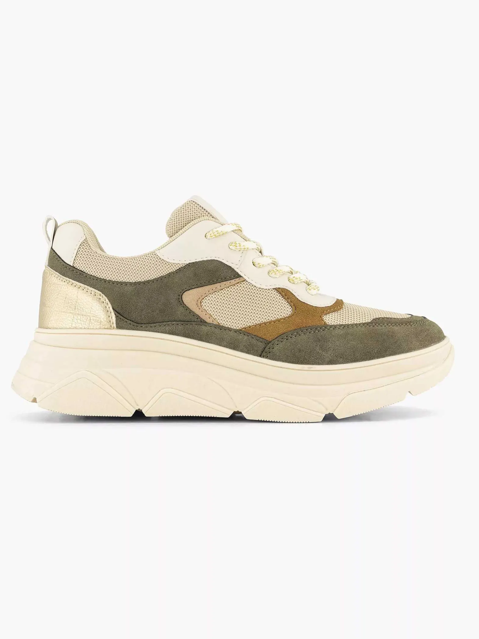 Graceland Beige Chunky Sneaker-Dames Sneakers