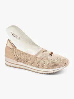 Medicus Beige Comfort Instapper-Dames Comfort Schoenen