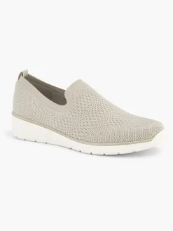 Easy Street Beige Comfort Instapper-Dames Comfort Schoenen
