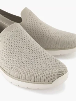 Easy Street Beige Comfort Instapper-Dames Comfort Schoenen