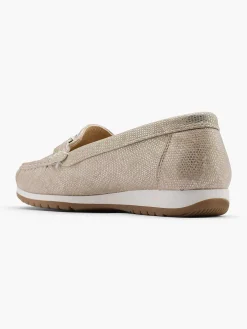 Easy Street Beige Comfort Instapper-Dames Comfort Schoenen