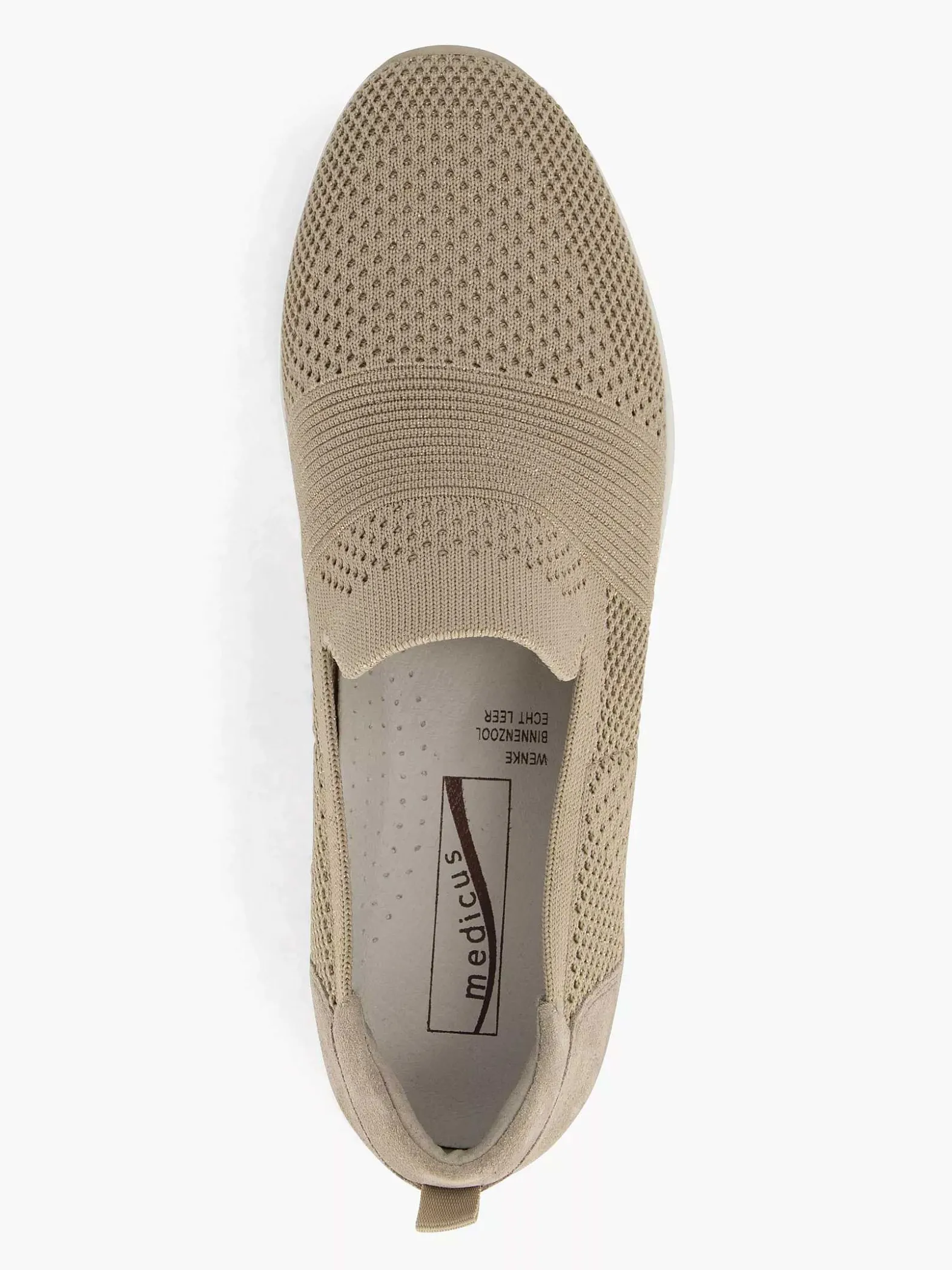 Medicus Beige Comfort Instapper-Dames Comfort Schoenen