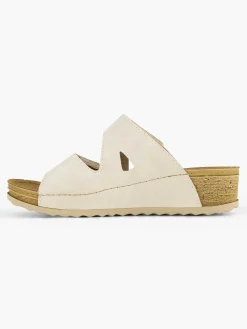 Easy Street Beige Comfort Slipper-Dames Comfort Schoenen