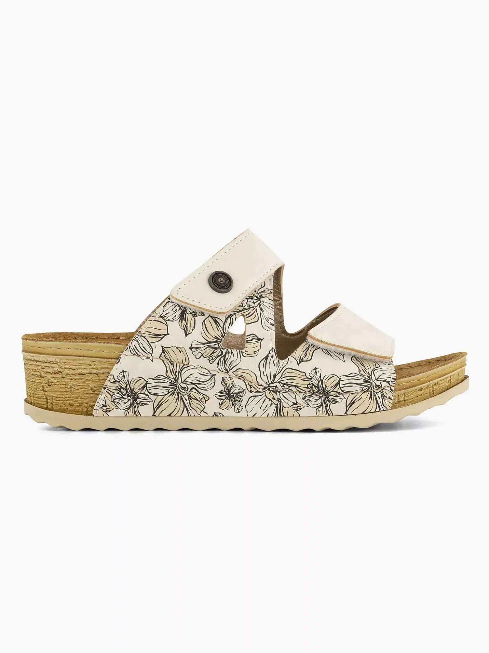 Easy Street Beige Comfort Slipper-Dames Comfort Schoenen