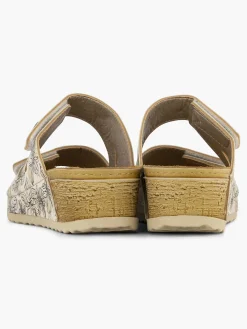 Easy Street Beige Comfort Slipper-Dames Comfort Schoenen