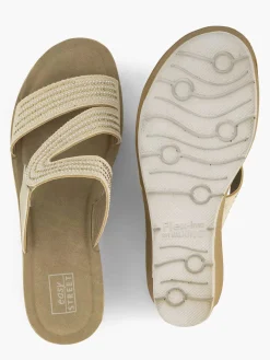 Easy Street Beige Comfort Slipper-Dames Comfort Schoenen
