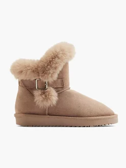 Graceland Beige Enkelboot Gevoerd-Dames Enkellaarzen & Boots