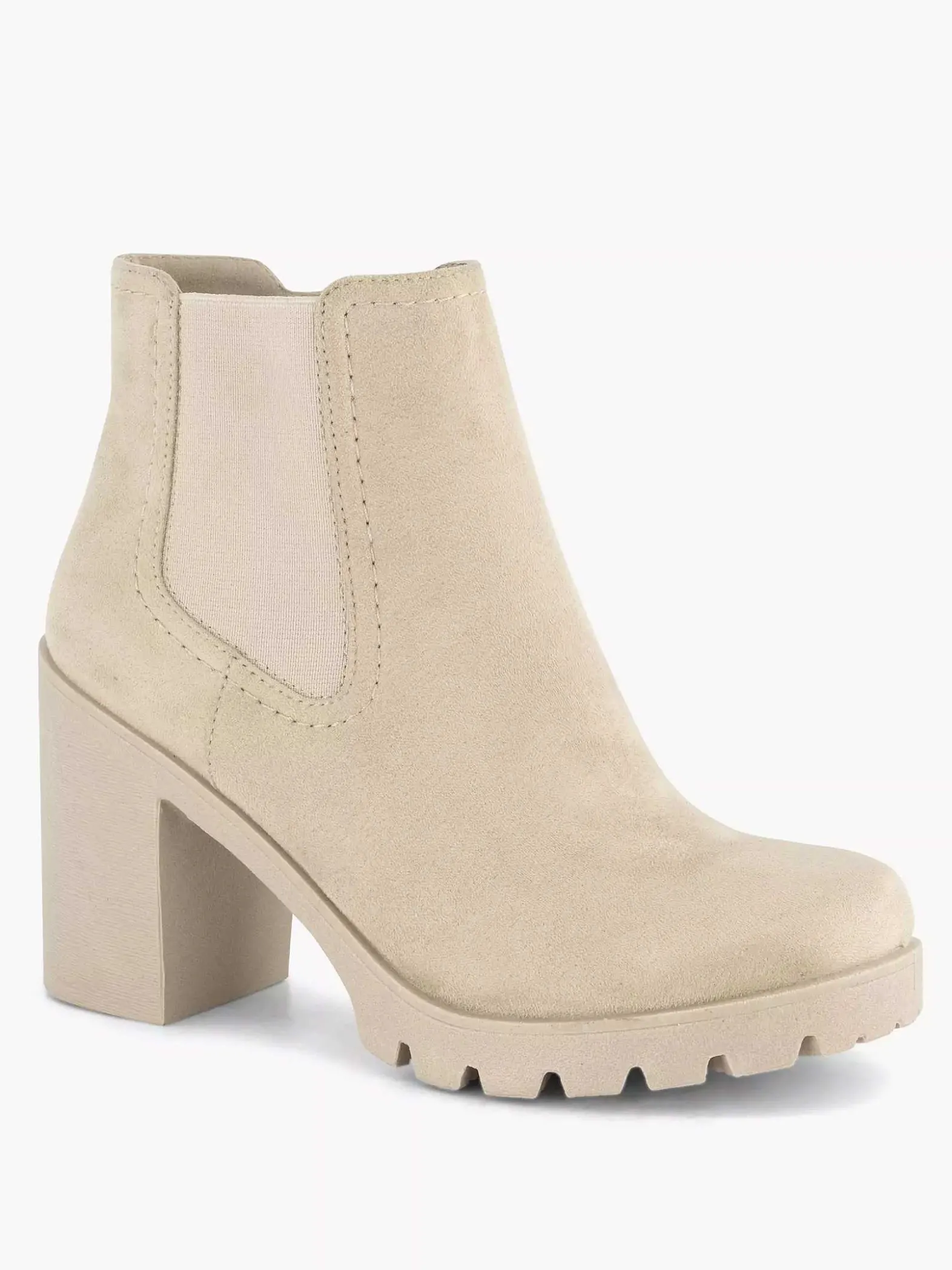 Graceland Beige Enkellaars Hak-Dames Enkellaarzen & Boots
