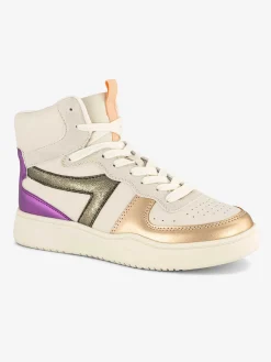 Oxmox Beige Hoge Sneaker-Dames Sneakers