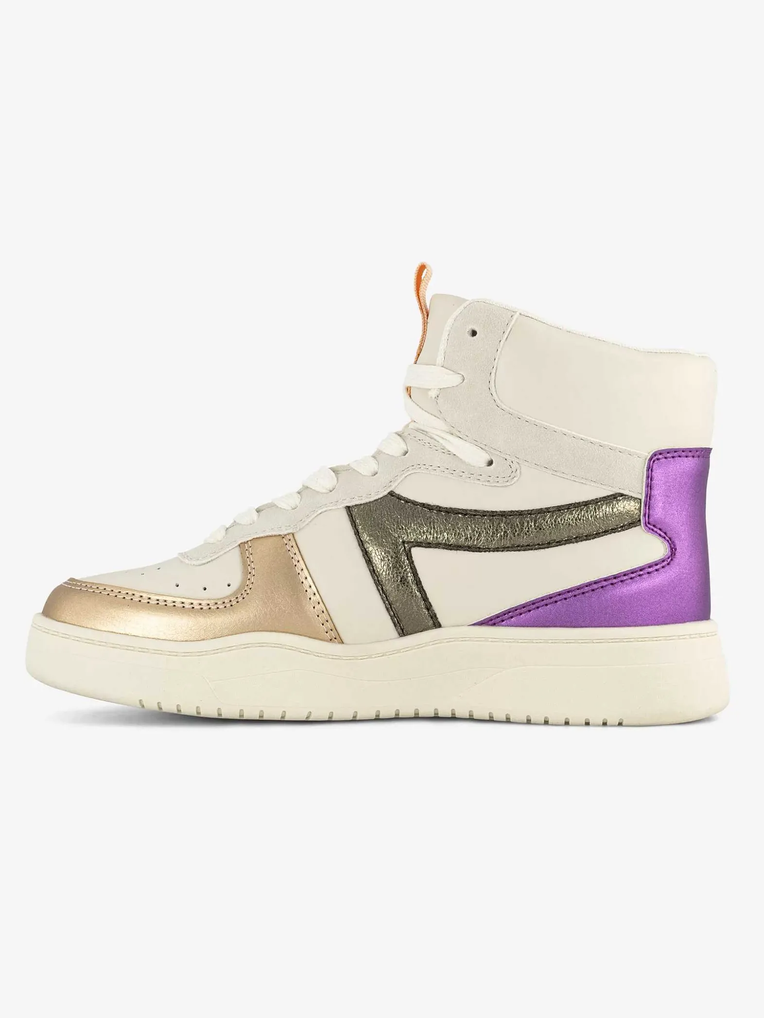 Oxmox Beige Hoge Sneaker-Dames Sneakers