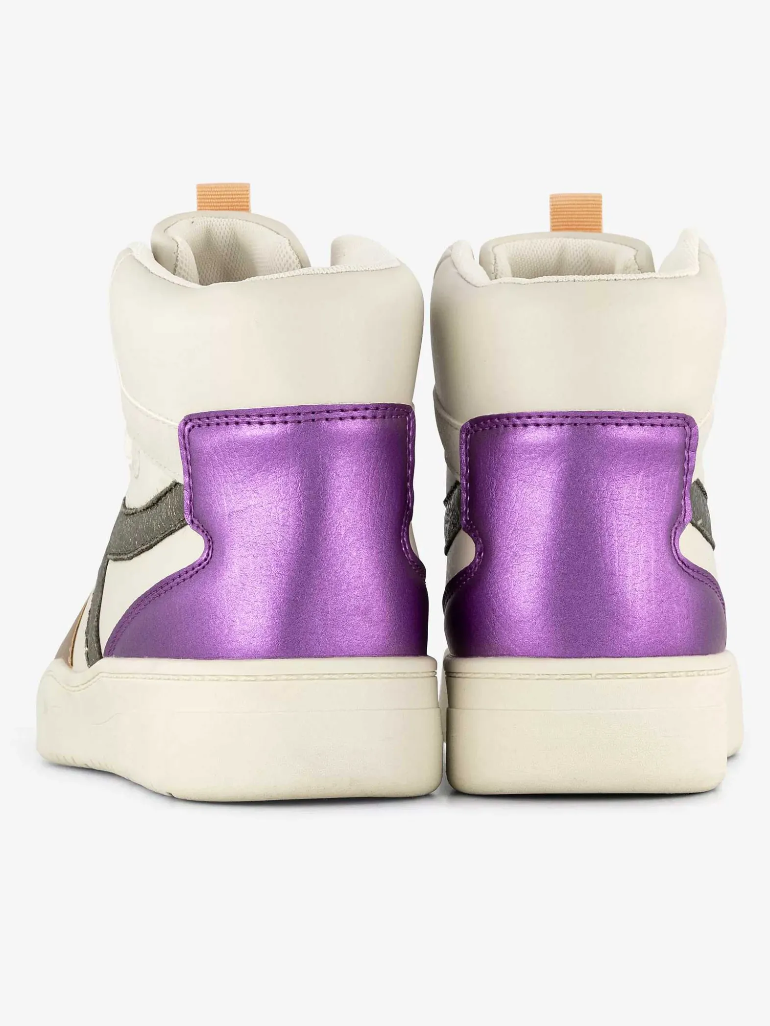 Oxmox Beige Hoge Sneaker-Dames Sneakers