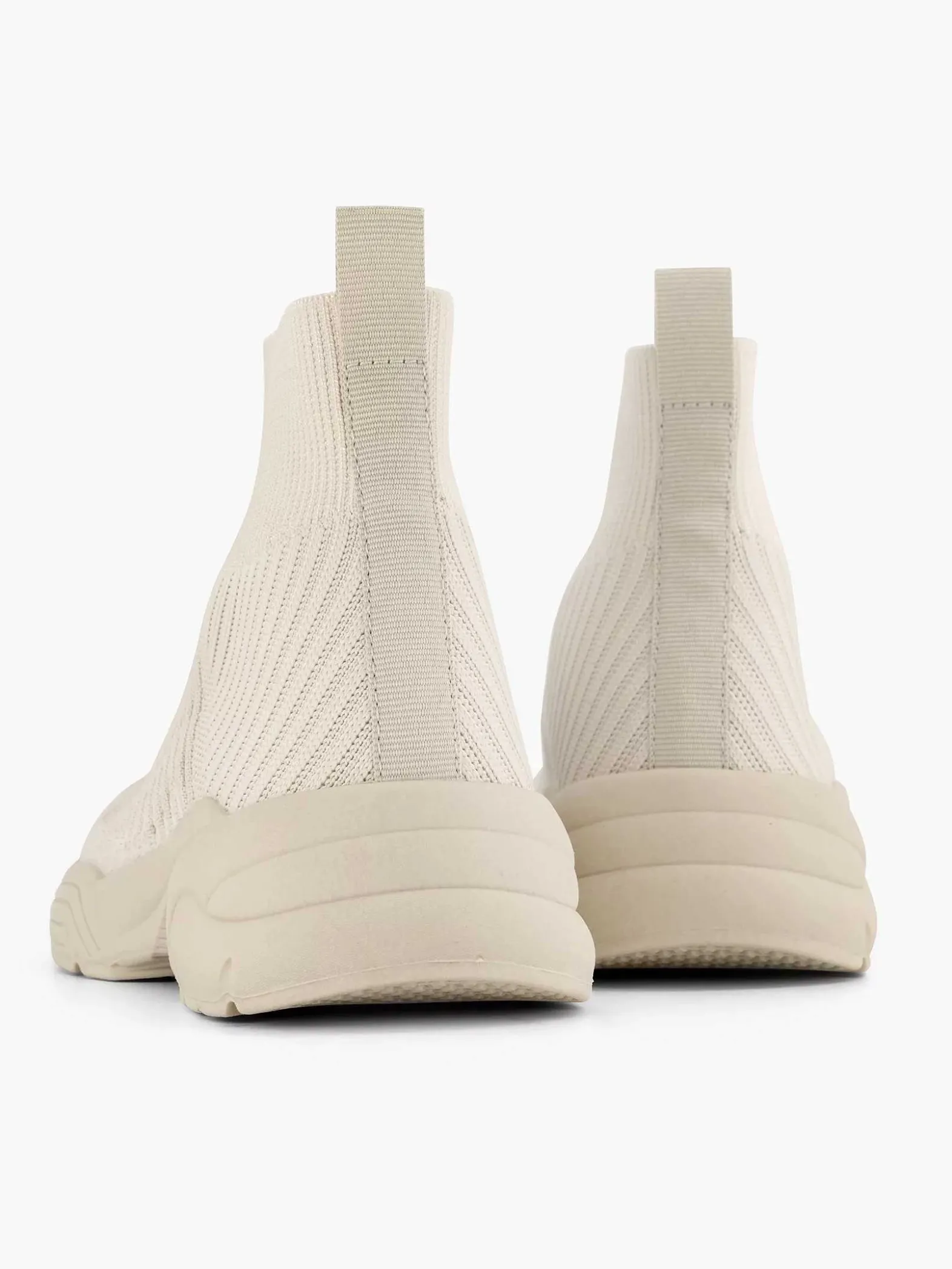 Oxmox Beige Hoge Sneaker-Dames Sneakers