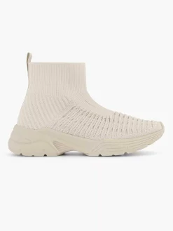 Oxmox Beige Hoge Sneaker-Dames Sneakers