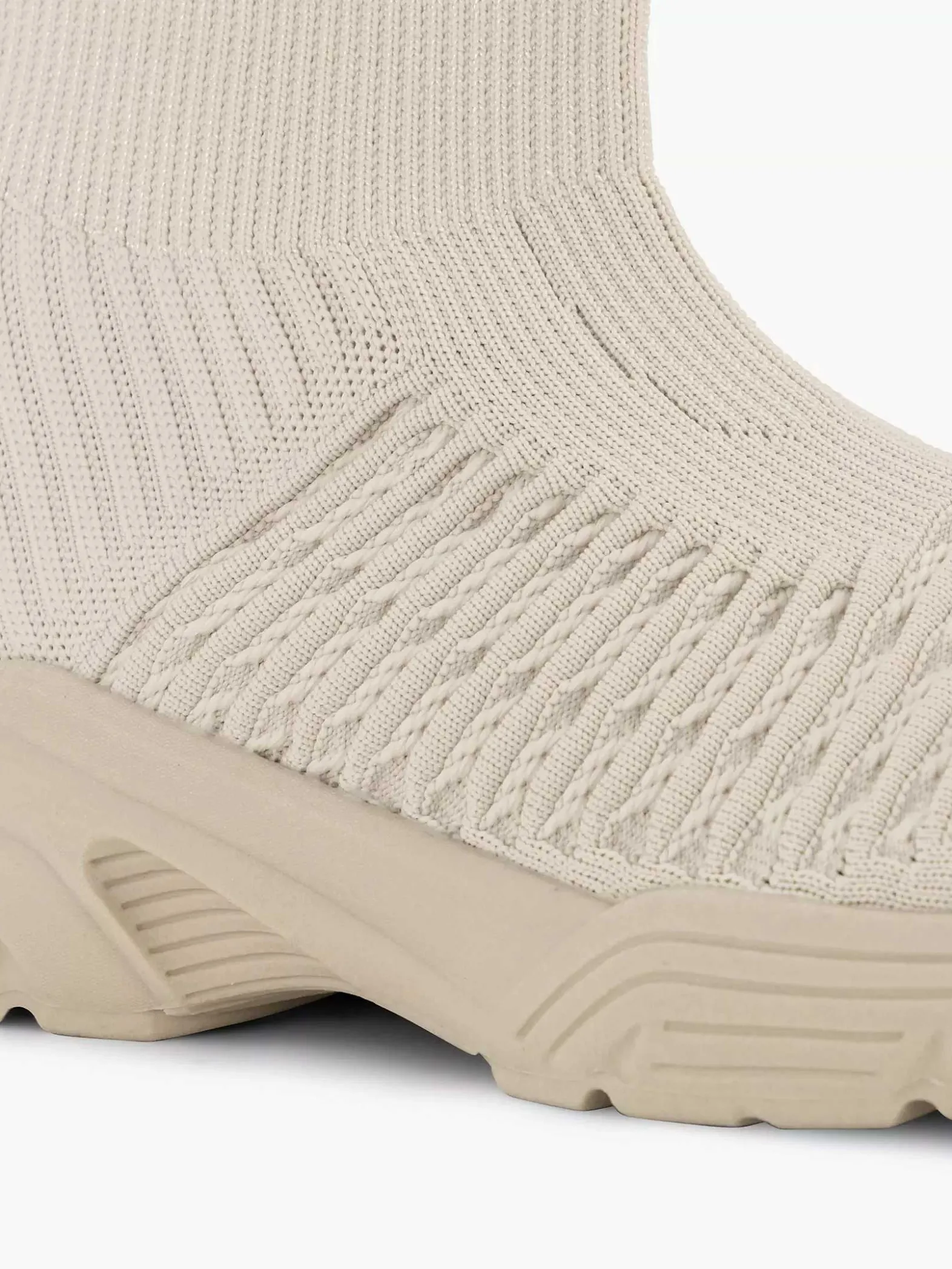 Oxmox Beige Hoge Sneaker-Dames Sneakers