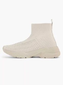Oxmox Beige Hoge Sneaker-Dames Sneakers