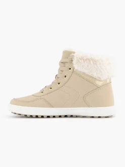 Graceland Beige Hoge Sneaker-Dames Sneakers