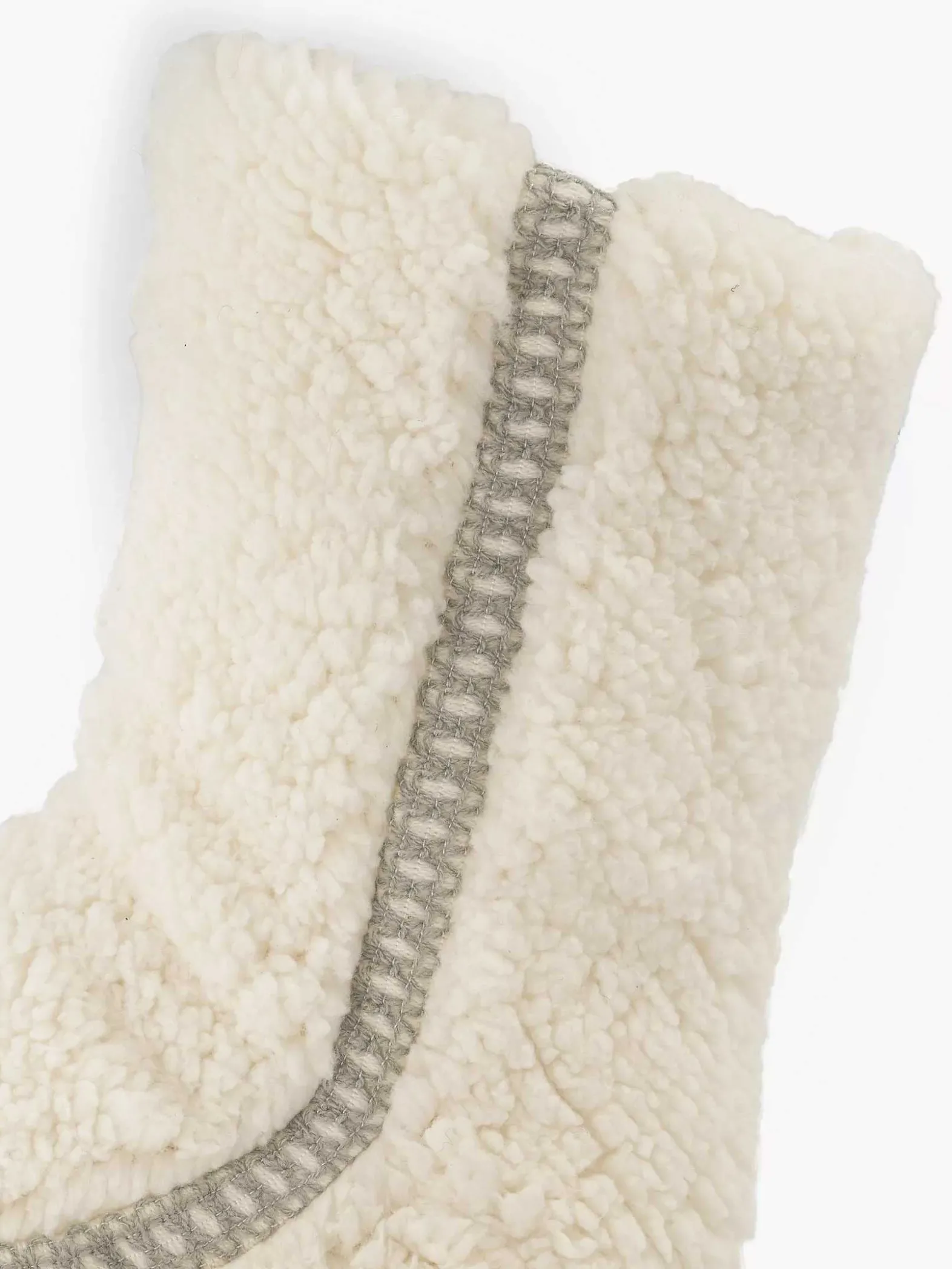 vanHaren Beige Huissok Teddy-Dames Sokken
