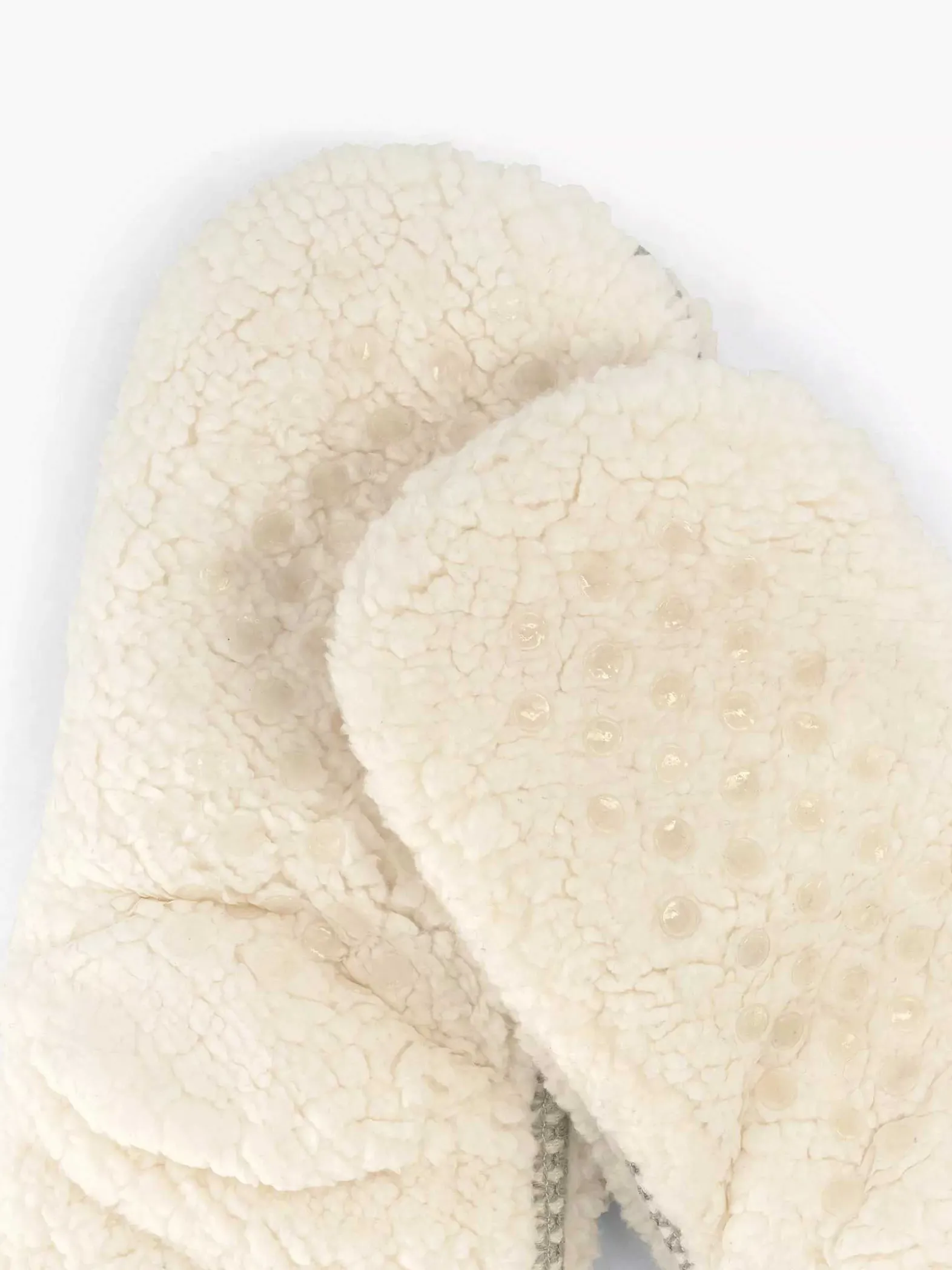 vanHaren Beige Huissok Teddy-Dames Sokken