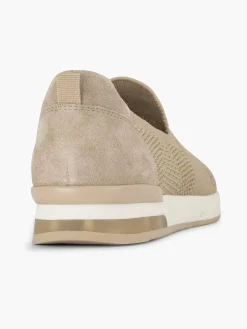 Medicus Beige Instap Comfort Sneaker Knitted-Dames Comfort Schoenen