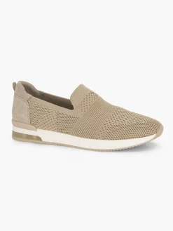 Medicus Beige Instap Comfort Sneaker Knitted-Dames Comfort Schoenen