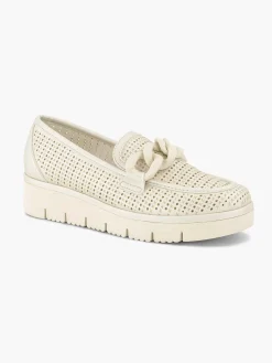 Easy Street Beige Instapper-Dames Comfort Schoenen