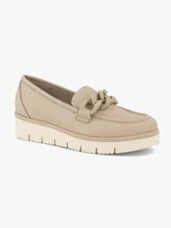 Easy Street Beige Instapper-Dames Comfort Schoenen