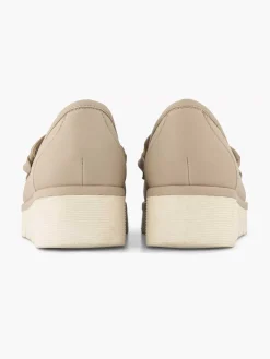 Easy Street Beige Instapper-Dames Comfort Schoenen
