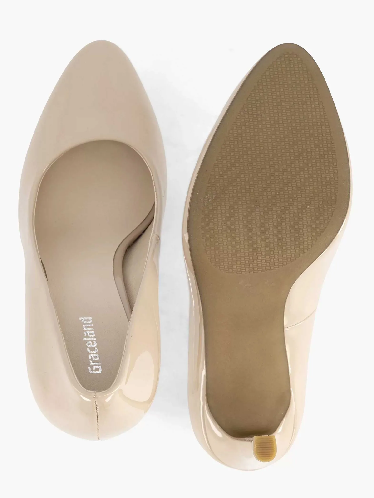 Graceland Beige Lak Pump-Dames Pumps