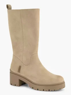 Oxmox Beige Lange Laars-Kinderen Jongensschoenen