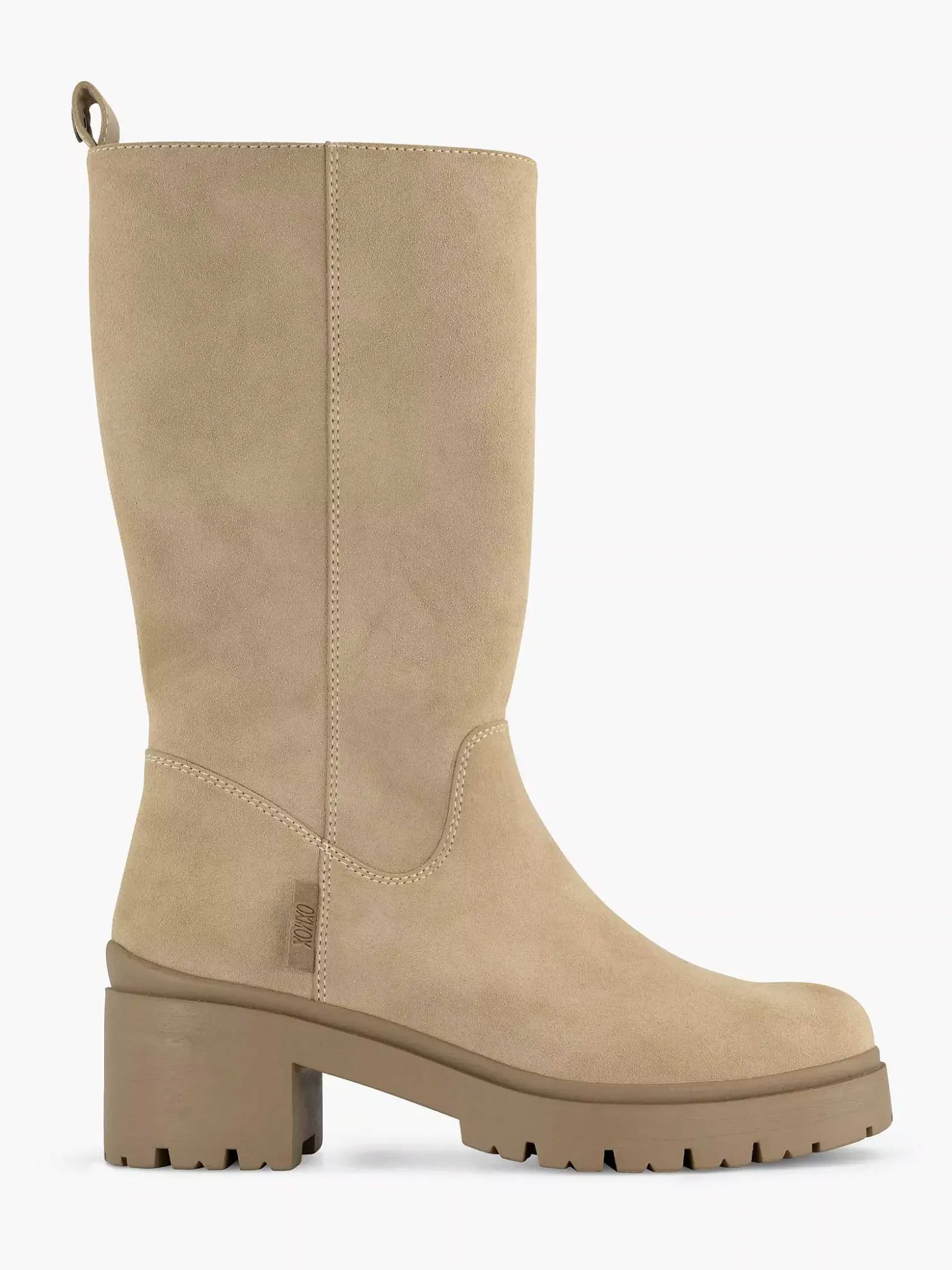 Oxmox Beige Lange Laars-Kinderen Jongensschoenen