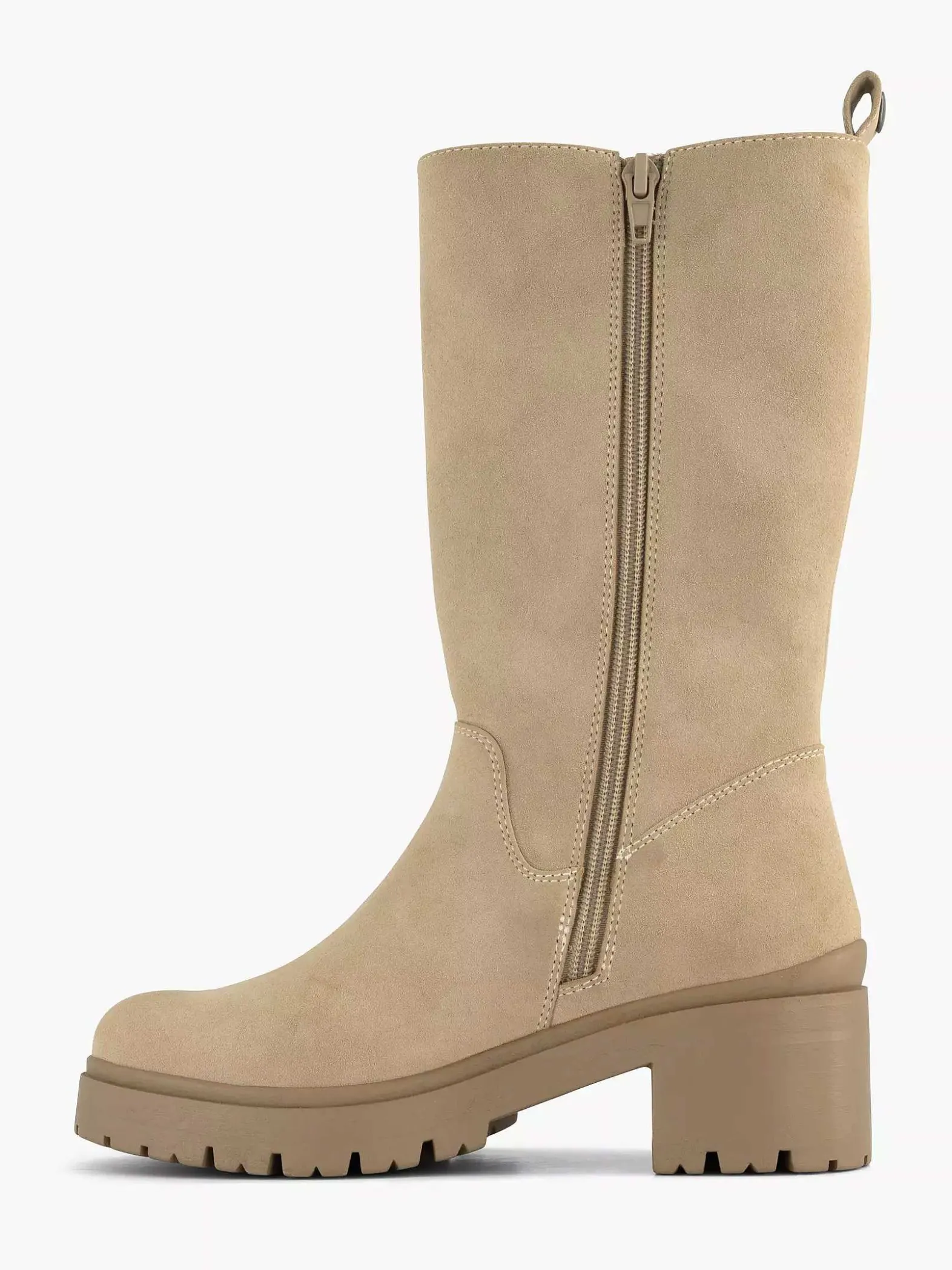 Oxmox Beige Lange Laars-Kinderen Jongensschoenen