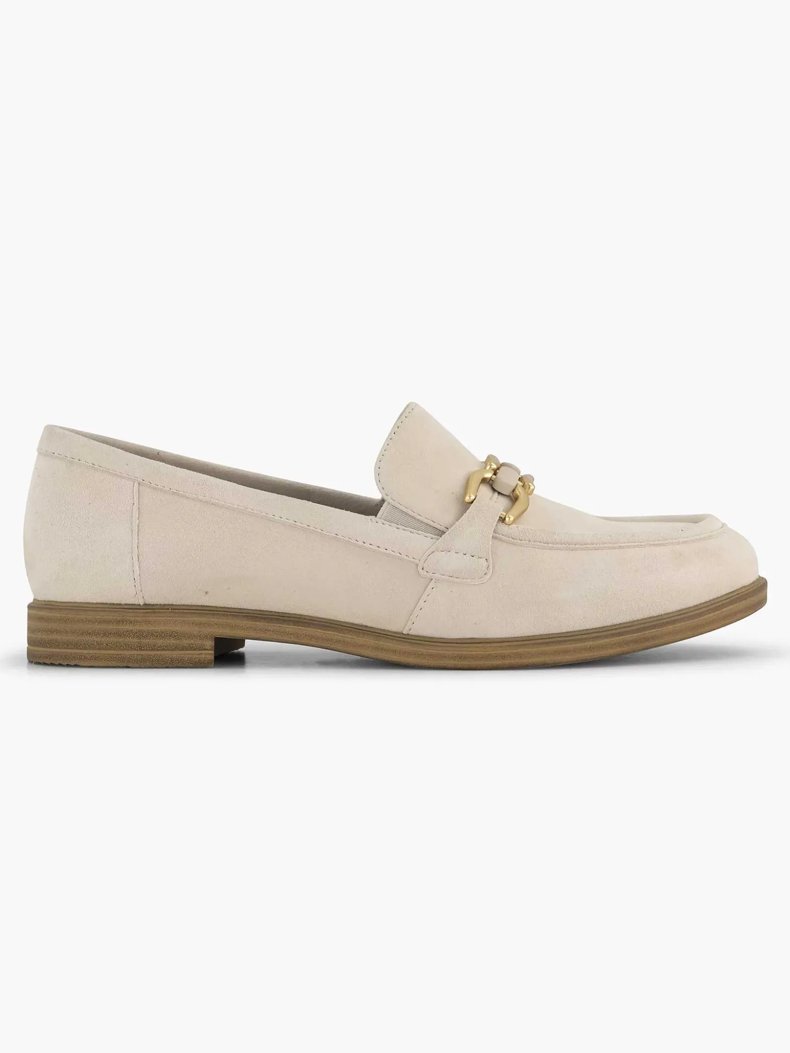 Medicus Beige Leren Instapper-Dames Comfort Schoenen