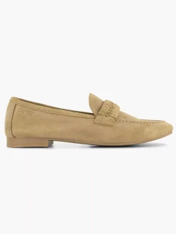 Esprit Beige Leren Loafer-Dames Instappers