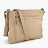 5th Avenue Beige Leren Schoudertas-Dames Online Exclusive Accessoires