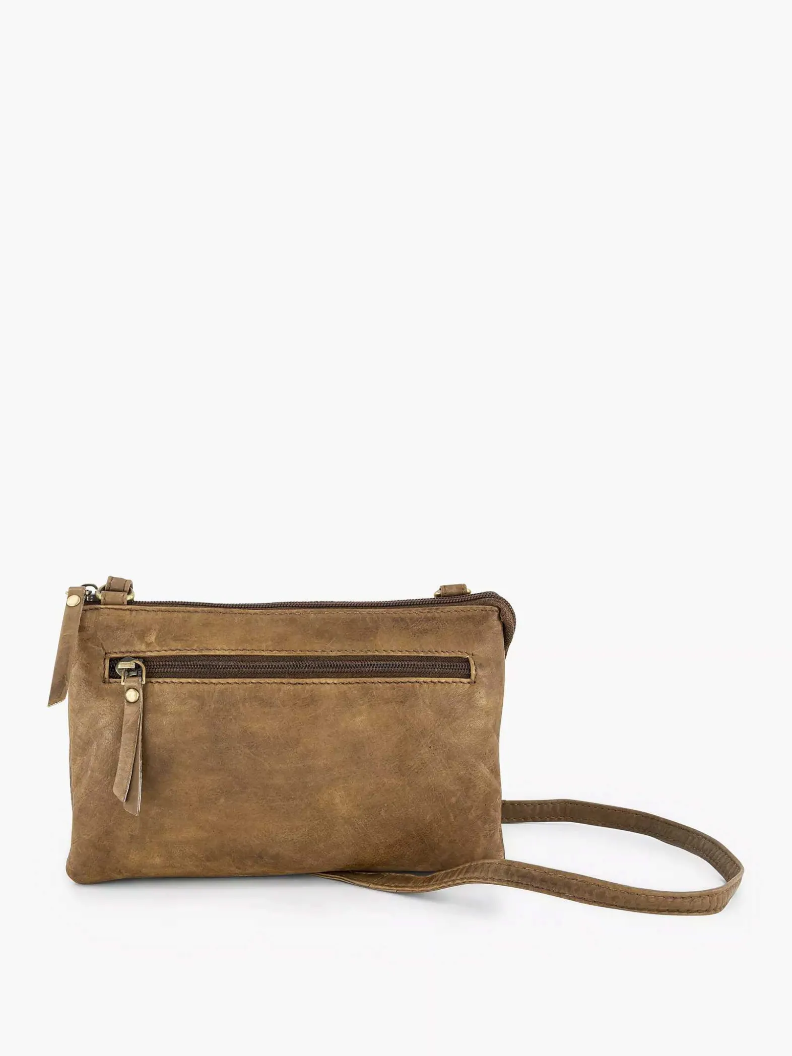 5th Avenue Beige Leren Schoudertas-Dames Online Exclusive Accessoires