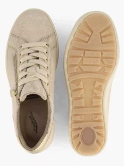 Medicus Beige Leren Sneaker-Dames Sneakers